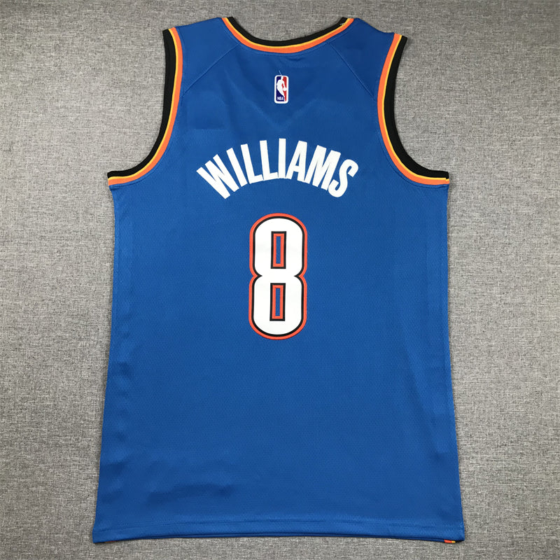 Men's Oklahoma City Thunder Jalen Williams Blue Swingman Jersey - Icon Edition