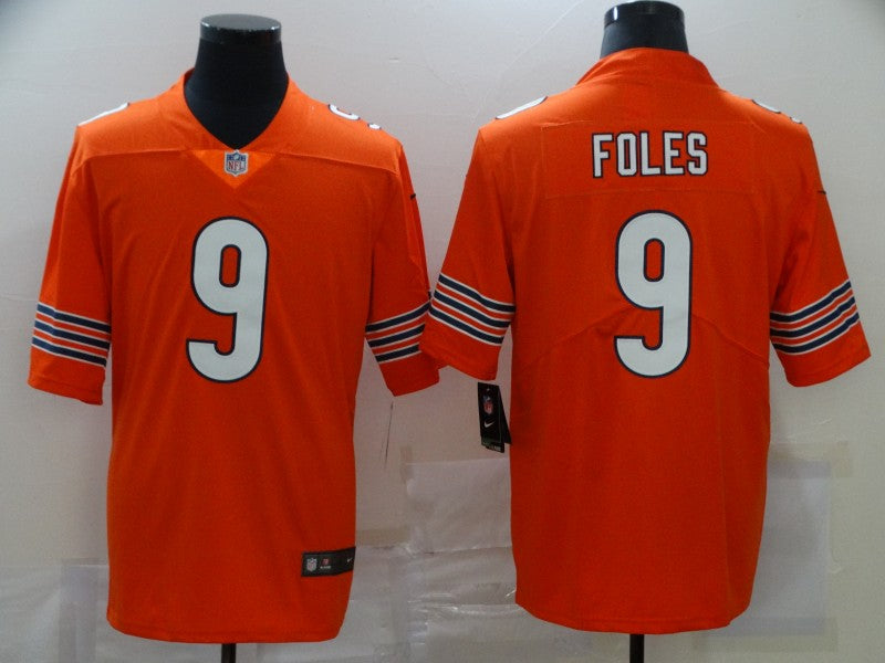 Men's Chicago Bears Nick Foles Orange Game Jersey