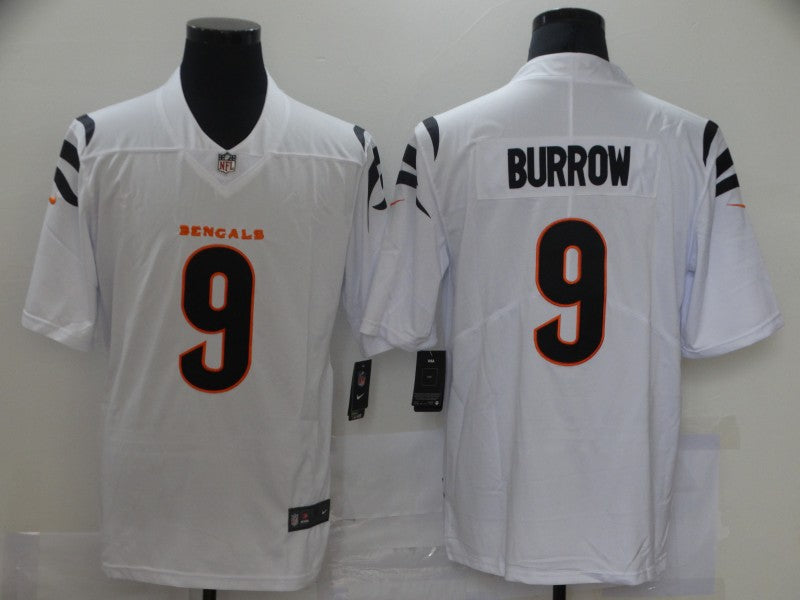Men's Cincinnati Bengals Joe Burrow White Game Player Jersey