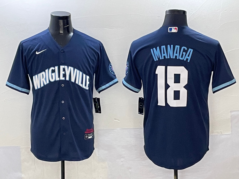 Men's Chicago Cubs Shota Imanaga Navy City Connect Limited Player Jersey