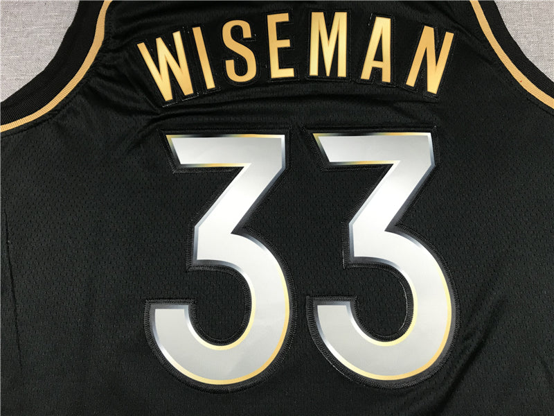Men's Golden State Warriors James Wiseman Black Classic Player Jersey