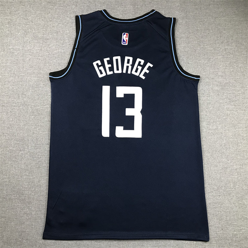 Men's LA Clippers Paul George Navy 2023/24 Swingman Jersey - City Edition
