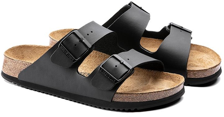 Birkenstock Arizona PROF Birko-Flor 1018223 Narrow Fit Black Sandals