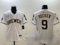 Men's Milwaukee Brewers Bob Uecker White Limited Player Jersey