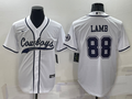 Men's Dallas Cowboys CeeDee Lamb White Game Jersey Joint Edition