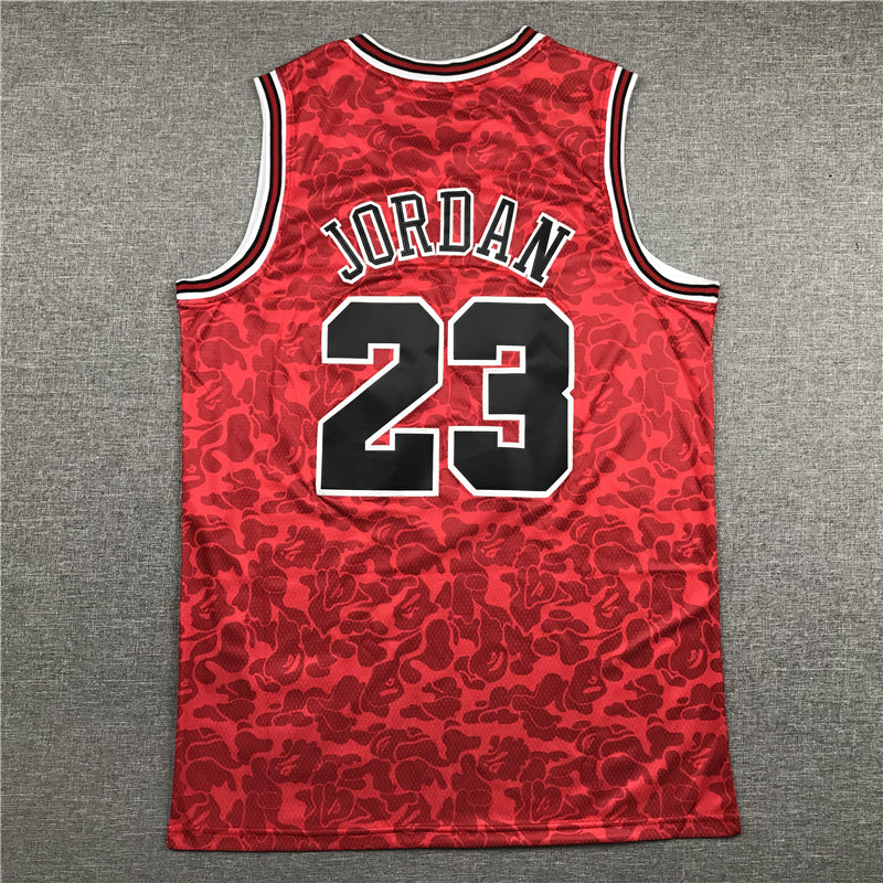 Men's Chicago Bulls Michael Jordan Red 1996-97 Hardwood Classics Authentic Jersey