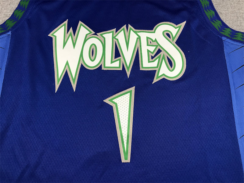 Men's Minnesota Timberwolves Anthony Edwards Blue/Navy Swingman Jersey