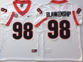 Men's Georgia Bulldogs Rodrigo Blankenship White Player Game Jersey