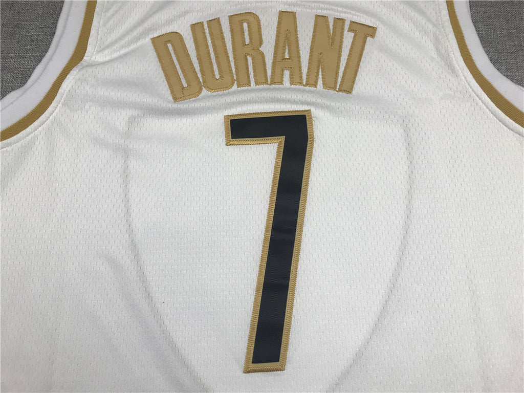 Men's Brooklyn Nets Kevin Durant White Swingman Player Jersey