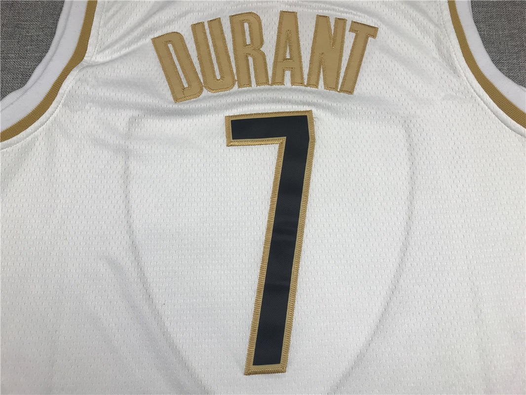 Men's Brooklyn Nets Kevin Durant White Swingman Player Jersey