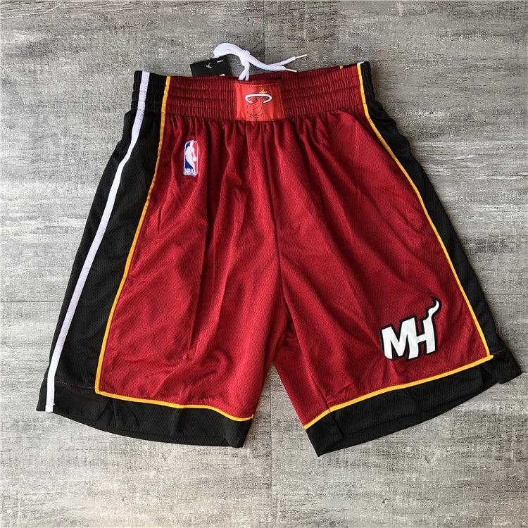 Men's Miami Heat Icon Edition Swingman Performance Shorts RED