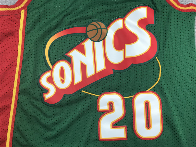 Men's Seattle Supersonics Gary Payton Green Swingman Player Jersey