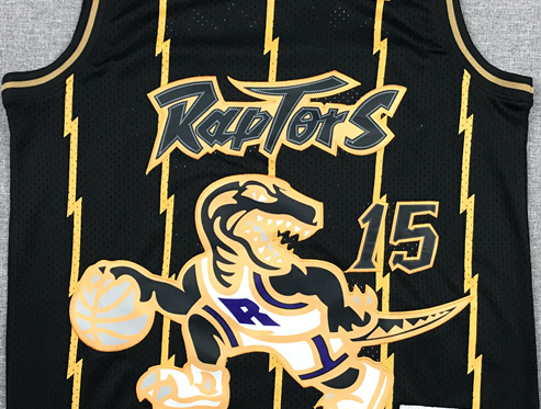 Men's Toronto Raptors Vince Carter 1998-99 Black Hardwood Classics Swingman Jersey