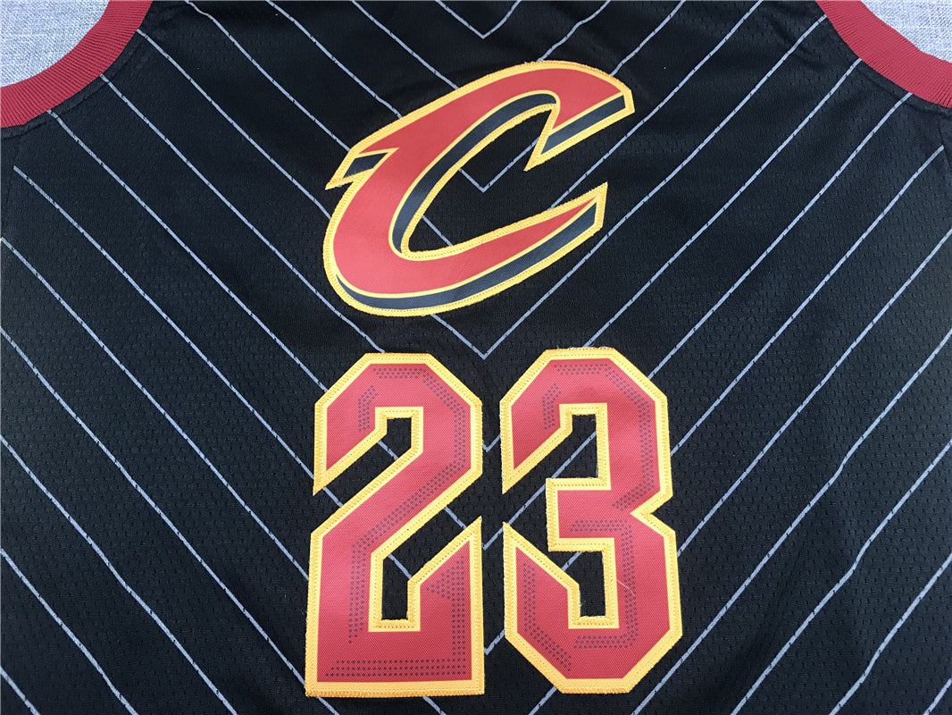 Men's Cleveland Cavaliers LeBron James Black Swingman Player Jersey