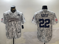 Men's New York Yankees Juan Soto Arctic Camo 2024 Salute to Service Limited Jersey
