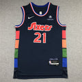 Men's Philadelphia 76ers Joel Embiid Navy 2021/22 Swingman Jersey - City Edition