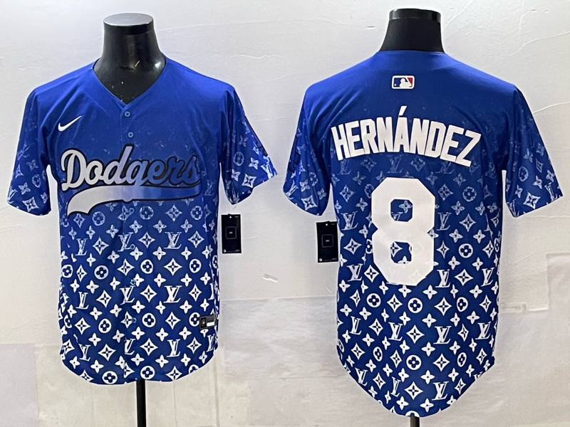 Men's Los Angeles Dodgers Enrique Hernandez Royal Alternate Player Jersey