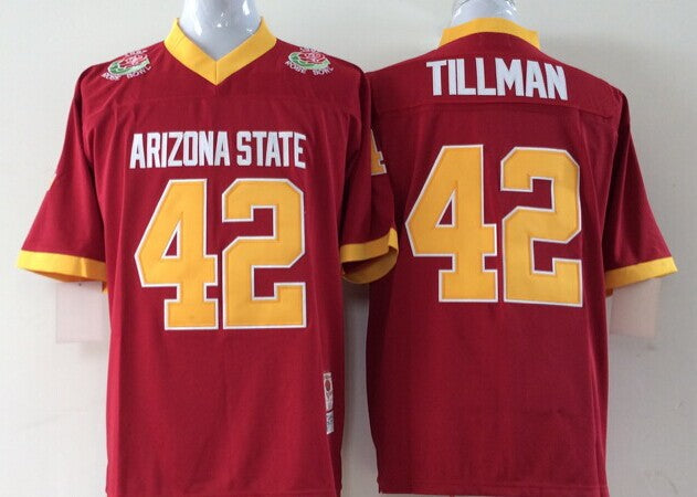 Men's Arizona State Sun Devils Pat Tillman Maroon Player Game Jersey