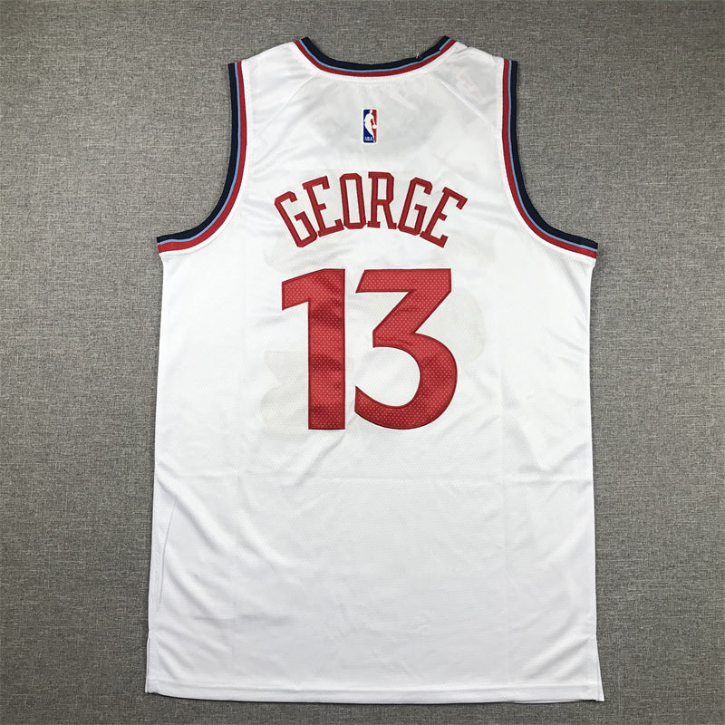 Men's LA Clippers Paul George White Swingman Jersey