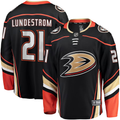 Men's Anaheim Ducks Isac Lundestrom Black Home Breakaway Jersey