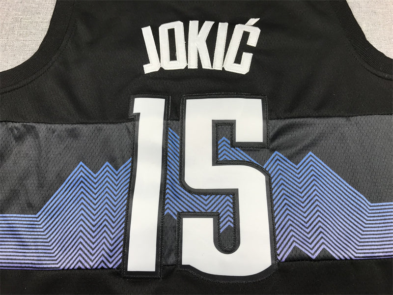 Men's Denver Nuggets Nikola Jokic Black 2023/24 Swingman Jersey - City Edition