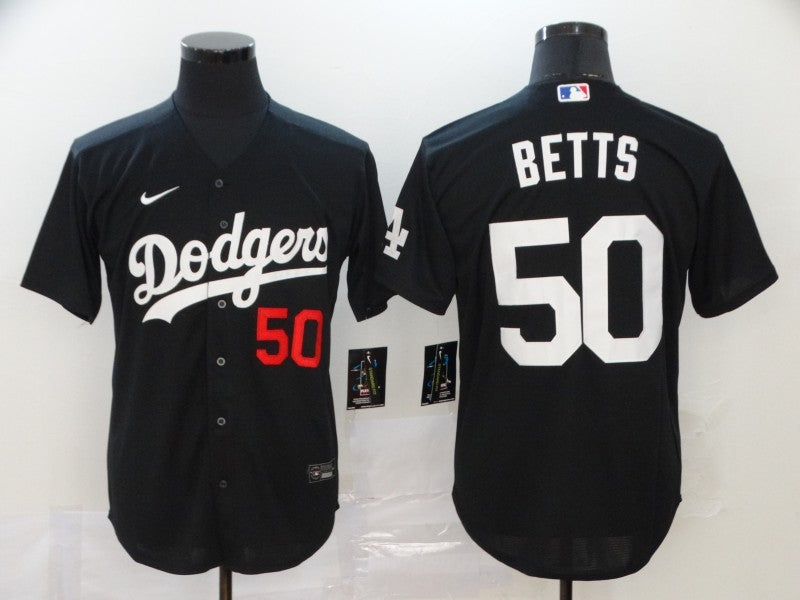 Men's Los Angeles Dodgers Mookie Betts Black Stitched Jersey