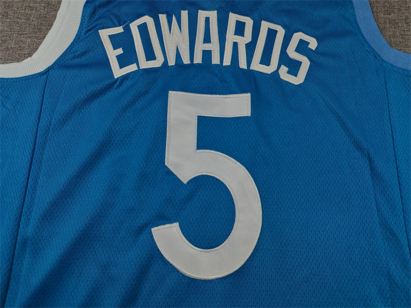 Men's Minnesota Timberwolves Anthony Edwards Blue Swingman Jersey