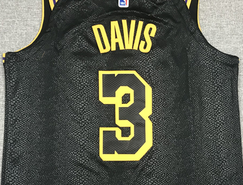 Men's Los Angeles Lakers Anthony Davis Black NBA Swingman Jersey
