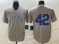 Men's Chicago Cubs Gray Road 2024 Jackie Robinson Day Elite Jersey