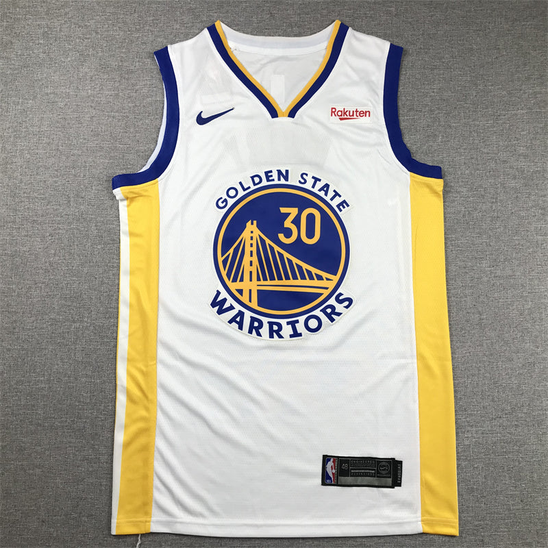Men's Golden State Warriors Stephen Curry White 2022/23 Swingman Jersey - Association Edition