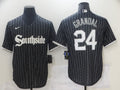 Men's Chicago White Sox Yasmani Grandal Black Replica Baseball Jersey