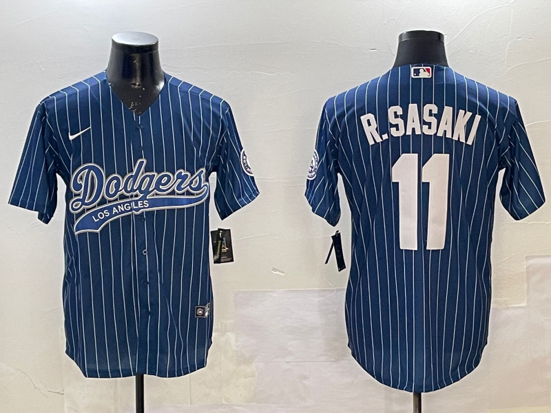 Men's Los Angeles Dodgers Roki Sasaki Royal Team Game Jersey