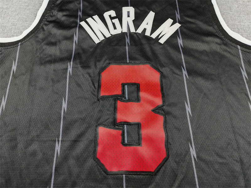 Men's Toronto Raptors Brandon Ingram Black 2025/26 Swingman Jersey - City Edition