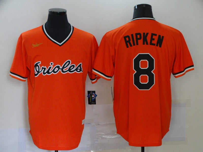 Men's Baltimore Orioles Cal Ripken Jr. Orange Replica Team Jersey