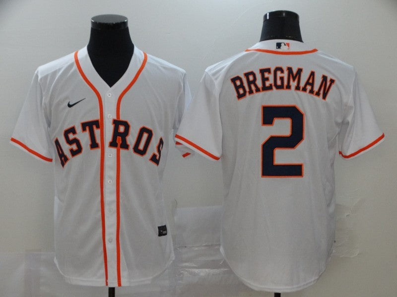 Men's Houston Astros Alex Bregman White Replica Baseball Jersey