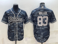 Men's Las Vegas Raiders Darren Waller Grey Camouflage Game Jersey Joint Edition