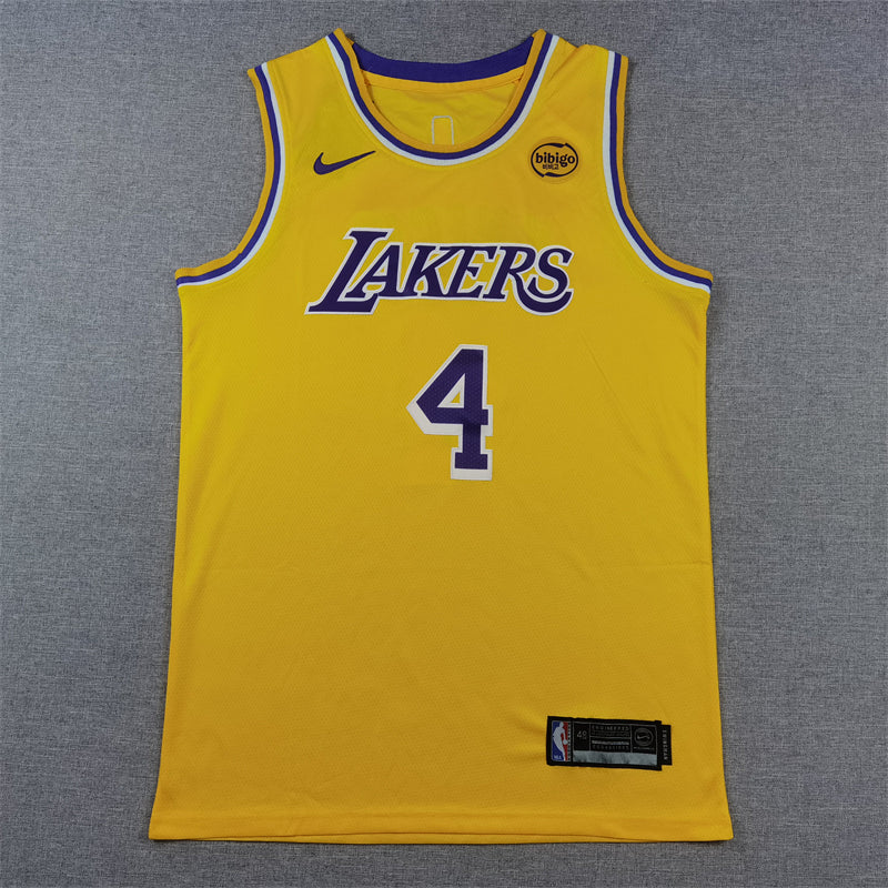Men's Los Angeles Lakers Dalton Knecht Gold Swingman Jersey - Icon Edition