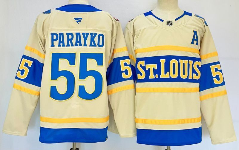 Men's St. Louis Blues Colton Parayko Fanatics Cream Player Jersey