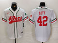 Men's San Francisco 49ers Ronnie Lott White Player Game Jersey