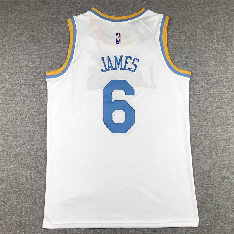 Men's Los Angeles Lakers LeBron James White 2022/23 Swingman Jersey - Classic Edition