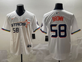Men's Houston Astros Hunter Brown White 2025 City Connect Limited Player Jersey