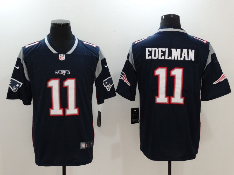 Men's New England Patriots Julian Edelman Navy Blue Game Jersey