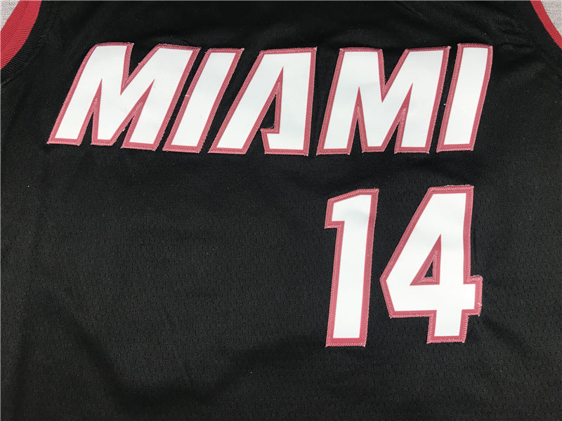 Men's Miami Heat Tyler Herro Black 2022/23 Fast Break Replica Jersey - Icon Edition