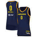 Men's Indiana Fever Kelsey Mitchell Navy Explorer Edition Victory Swingman Jersey