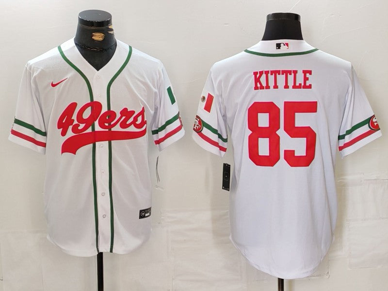 Men's San Francisco 49ers George Kittle White Player Jersey