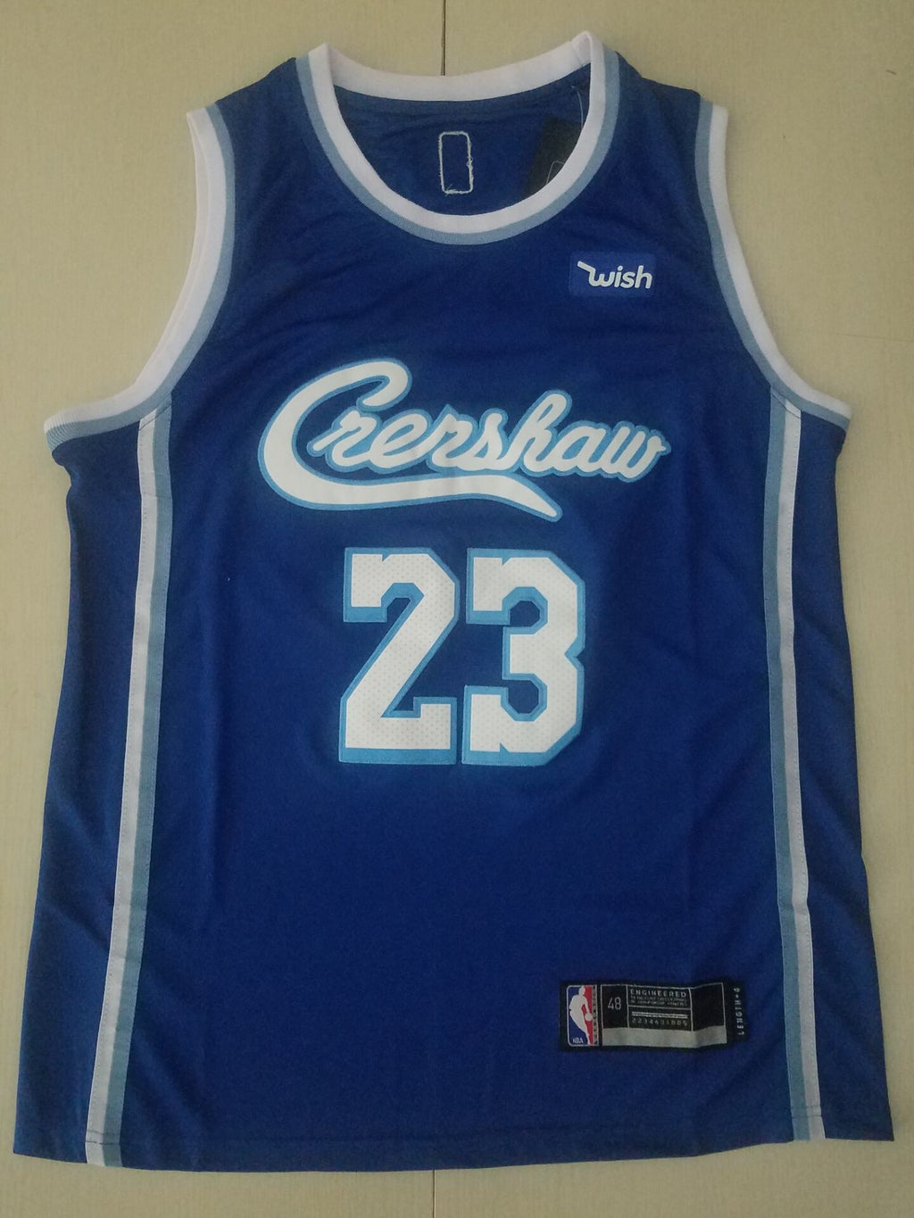 Men's Los Angeles Lakers LeBron James NBA Blue Swingman Jersey