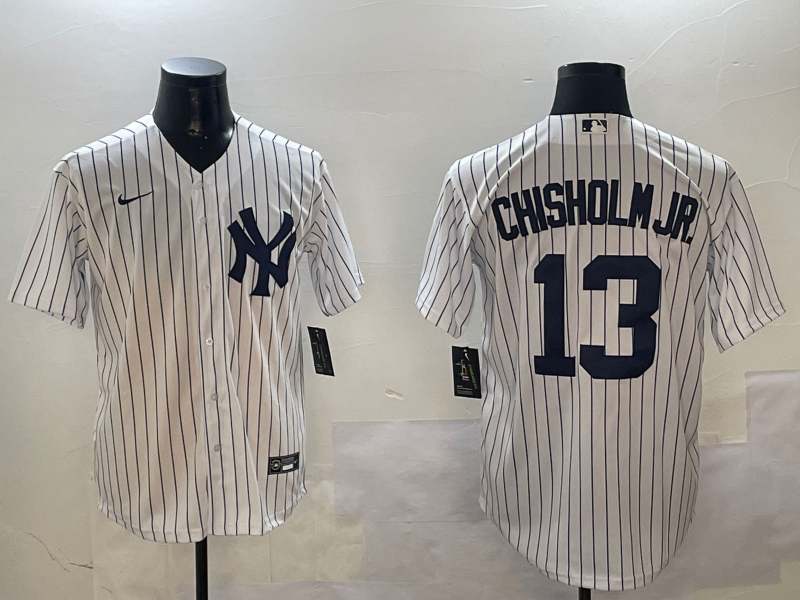 Men's New York Yankees Jazz Chisholm Jr. White Home Limited Player Jersey