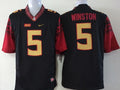Men's Florida State Seminoles Jameis Winston Black Player Game Jersey