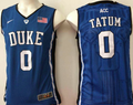 Men's Duke Blue Devils Jayson Tatum Blue Player Game Jersey
