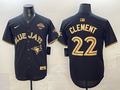 Men's Toronto Blue Jays Matt Clement Black Player Jersey